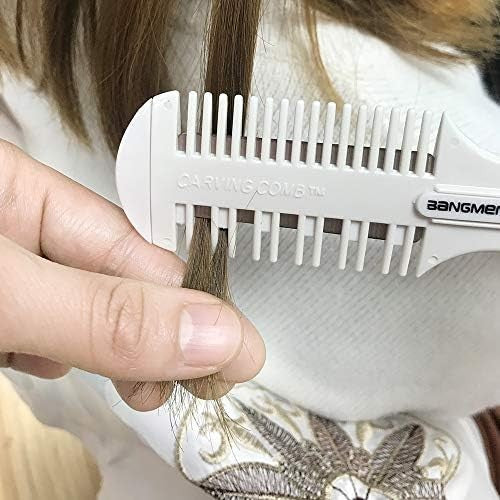 Hair Cutter Comb with Double Edge Razor for Split Ends & Styling