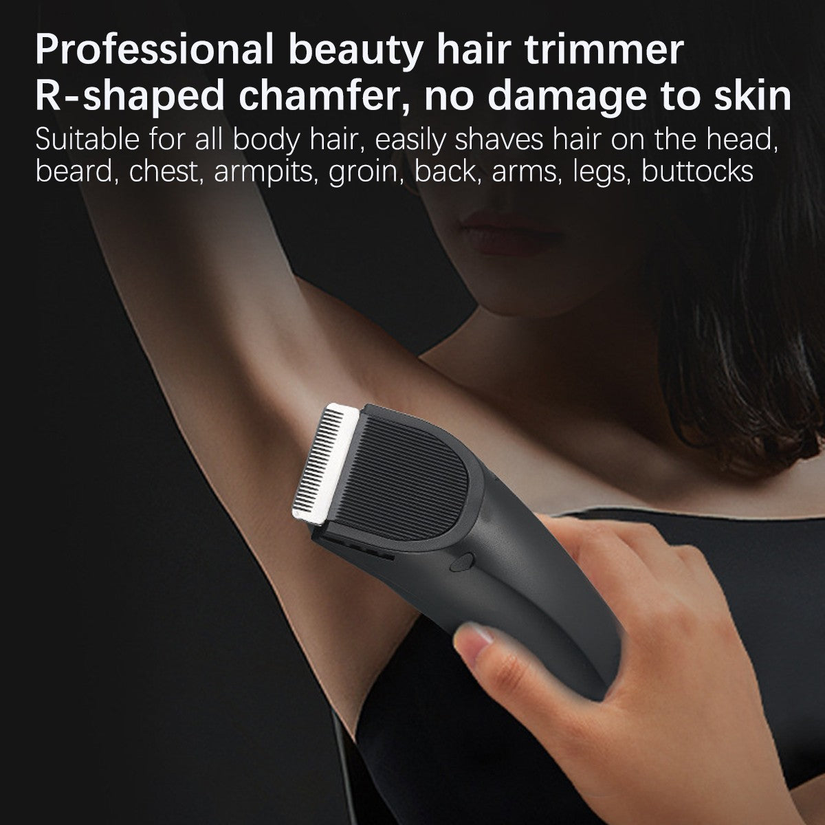 Men's Waterproof Body Hair Trimmer for Groin & Groin Area - 3900RPM