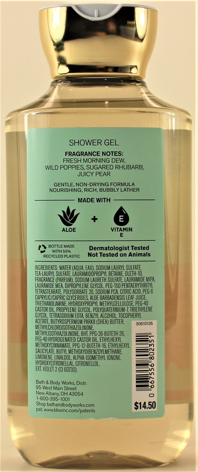 Bath & Body Works POPPY Body Wash & Shower Gel 10oz - Fragrance & Moisturizing