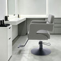 Hydraulic Barber Chair for Hair Stylist Spa Salon 330lb Capacity Gray