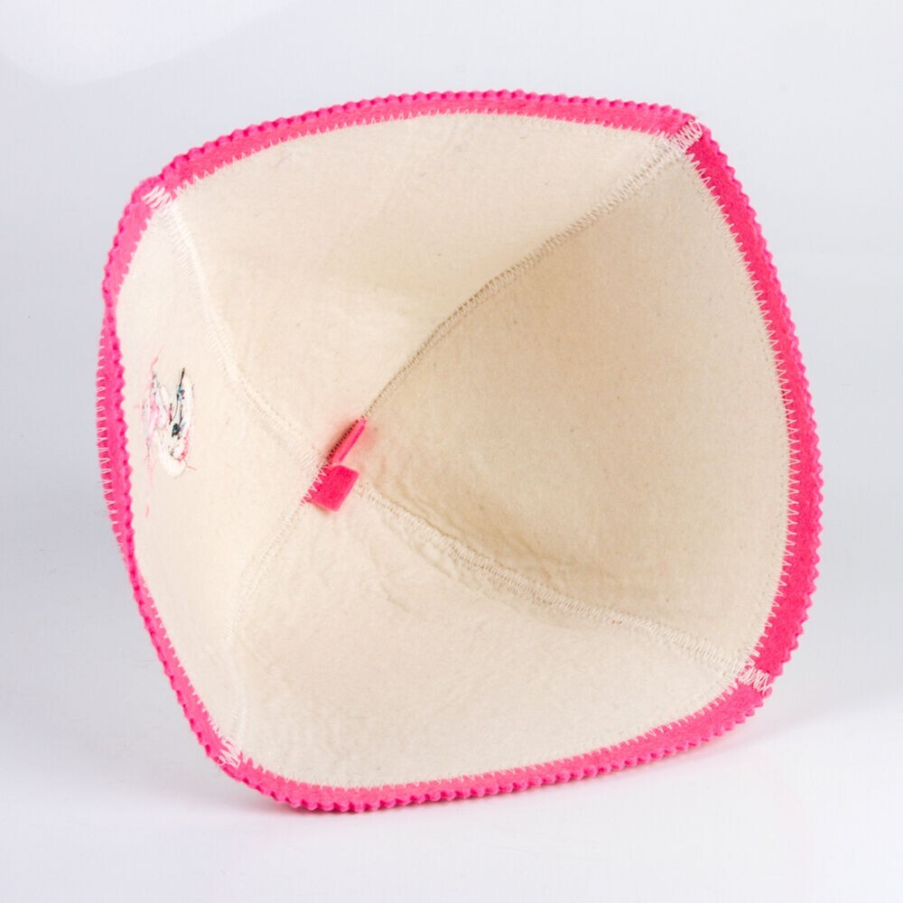 Russian Felt Sauna Hat - Sheep Wool Banya Hat for Steam Rooms, Kids & Adults