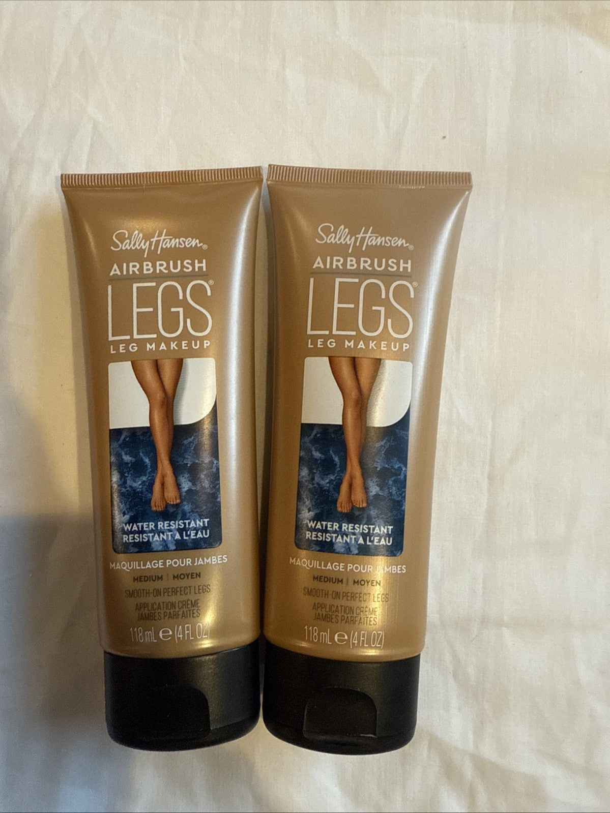Water-Resistant Leg Makeup Lotion - Medium Tone, 4 oz - 2 Pack
