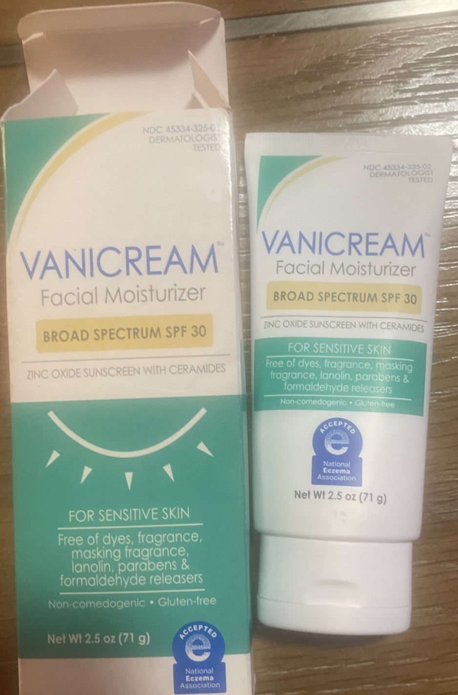 Vanicream Facial Moisturizer with SPF - Sensitive Skin, 2.5oz