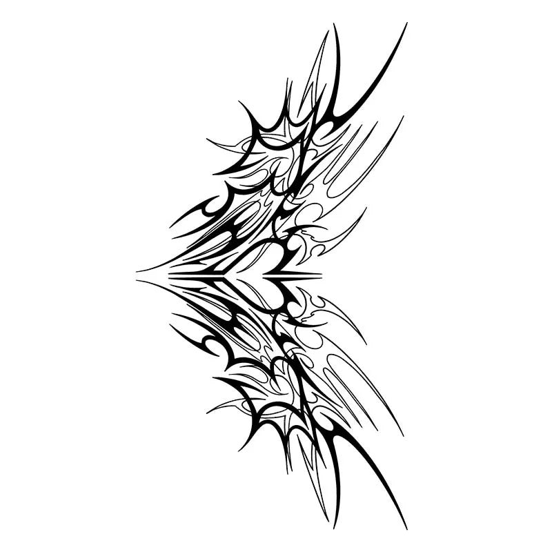 Tattoo Cover-Up/Stencil: Waterproof Lasting 1–2 Weeks Non-Reflective Thorn Cyan