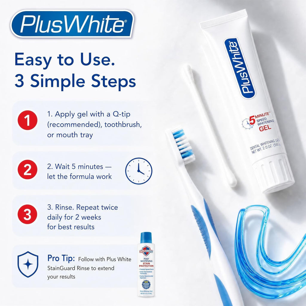 Plus White Speed Whitening Gel - 5 Minute , 2 oz