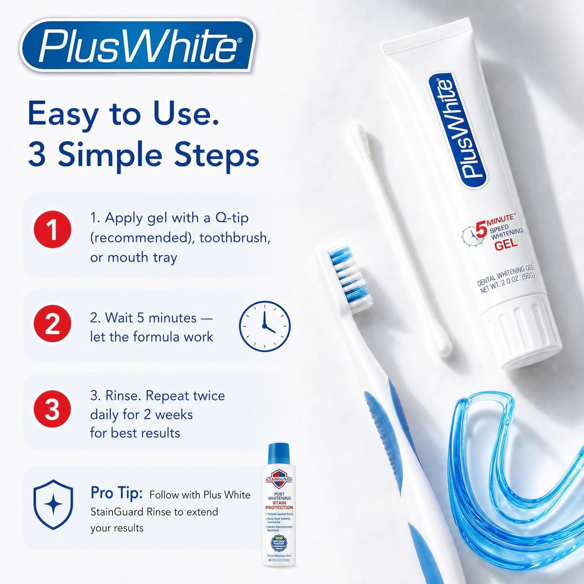 Plus White Speed Whitening Gel - 5 Minute , 2 oz