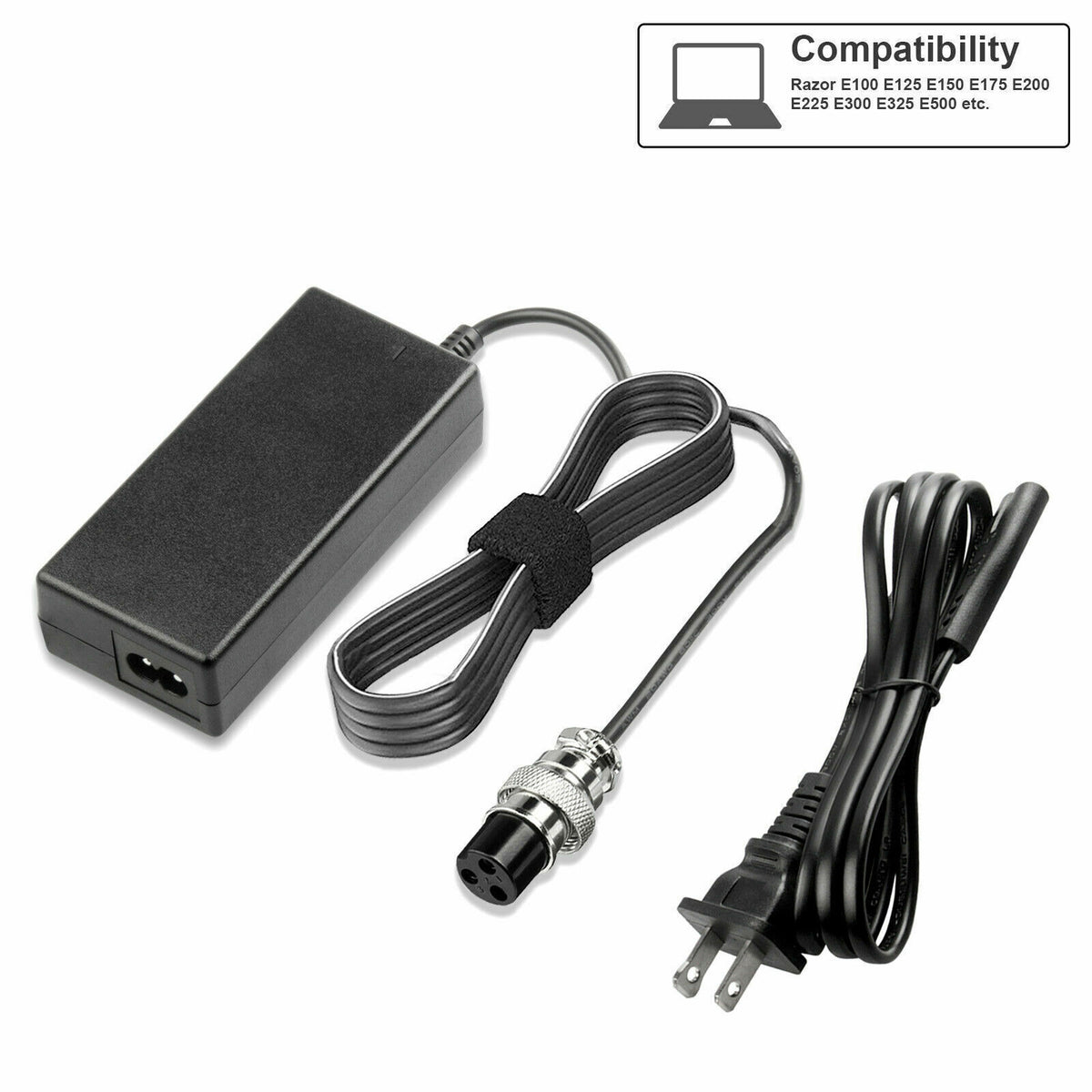 Electric Scooter Battery Charger for Razor E100 E200 E300 E500 Models