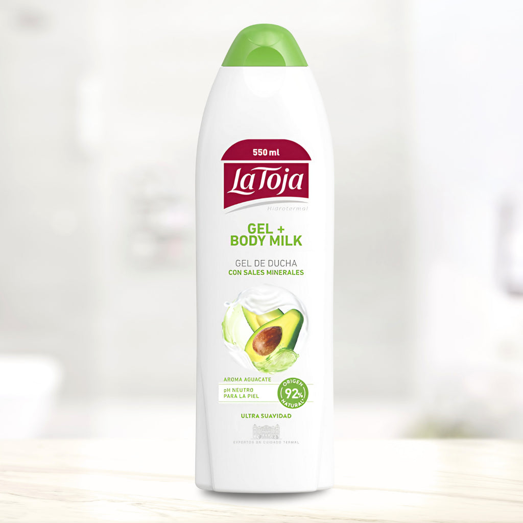 Mineral Salts Shower Gel with Avocado Scent - 18.6 fl oz, 6-Pack