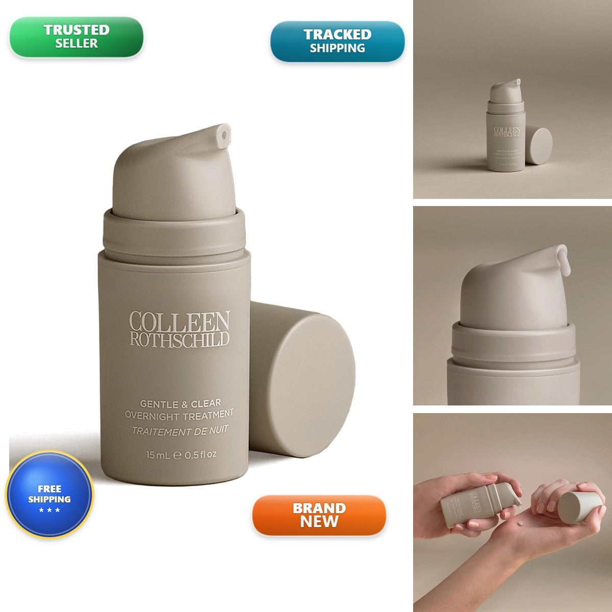 Gentle & Clear Overnight Acne Treatment Gel for Blemishes