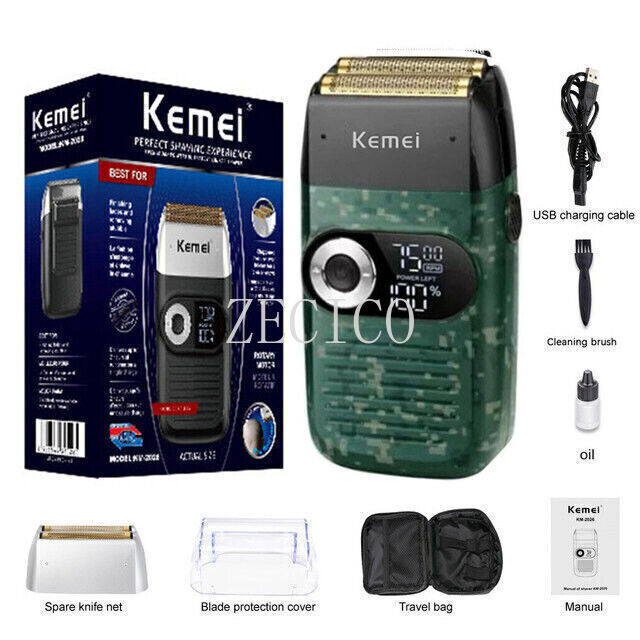 Cordless Electric Shaver for Men with Bald Trimmer - Rechargeable