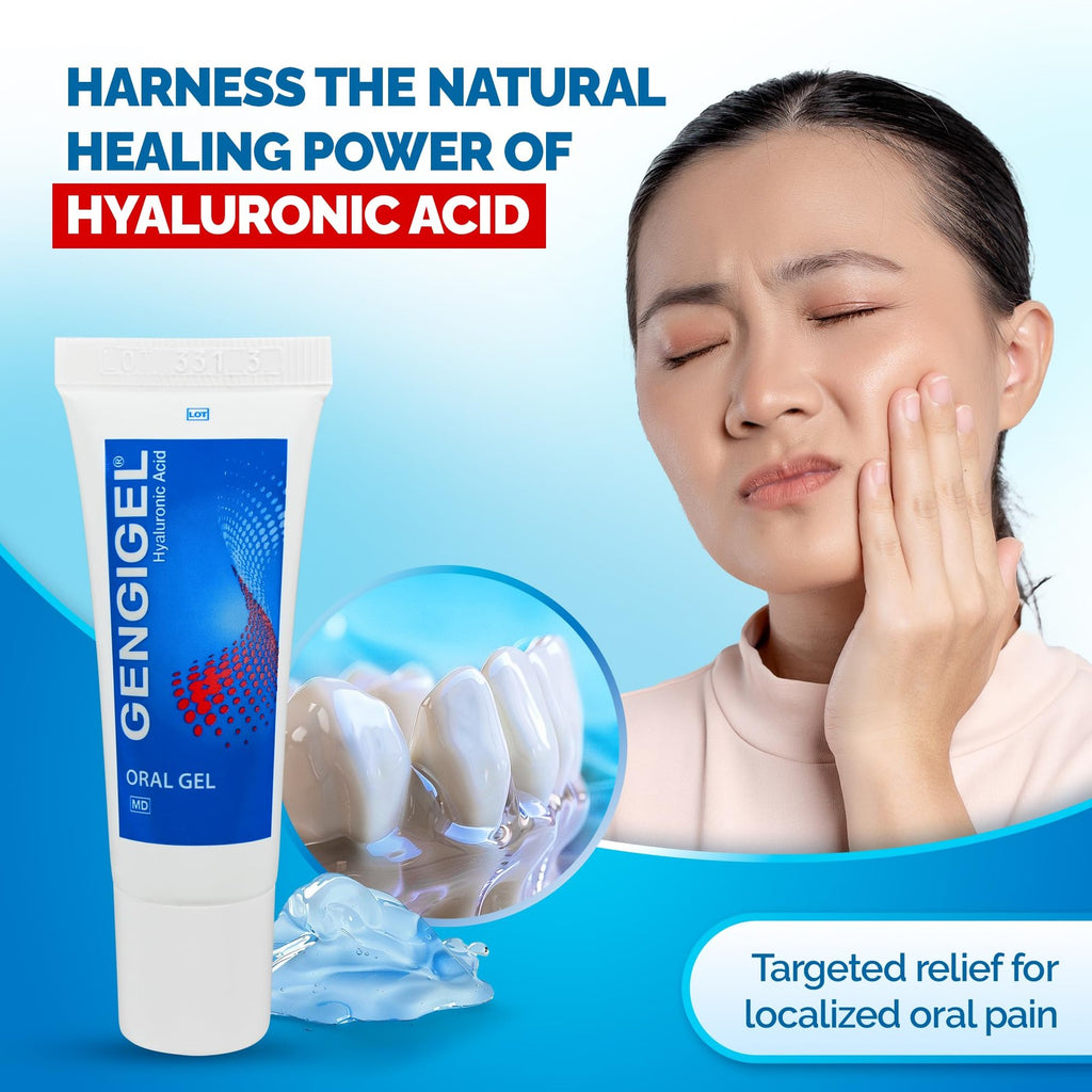 Hyaluronic Acid Oral Gel for Mouth & Gums Relief, 0.68 Fl Oz