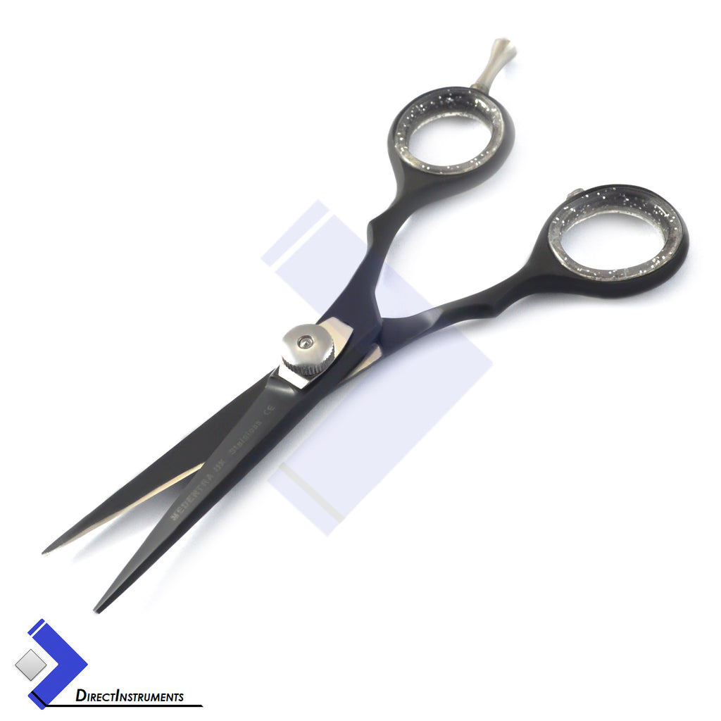 Professional 5-inch Black Hair Cutting Scissors Razor Sharp Shear for Barbershop