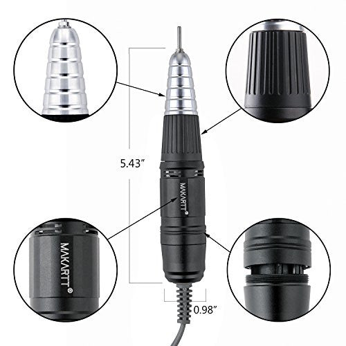 Makartt Electric Nail Drill Handpiece for Up200 Machine Professional Manicure Tool