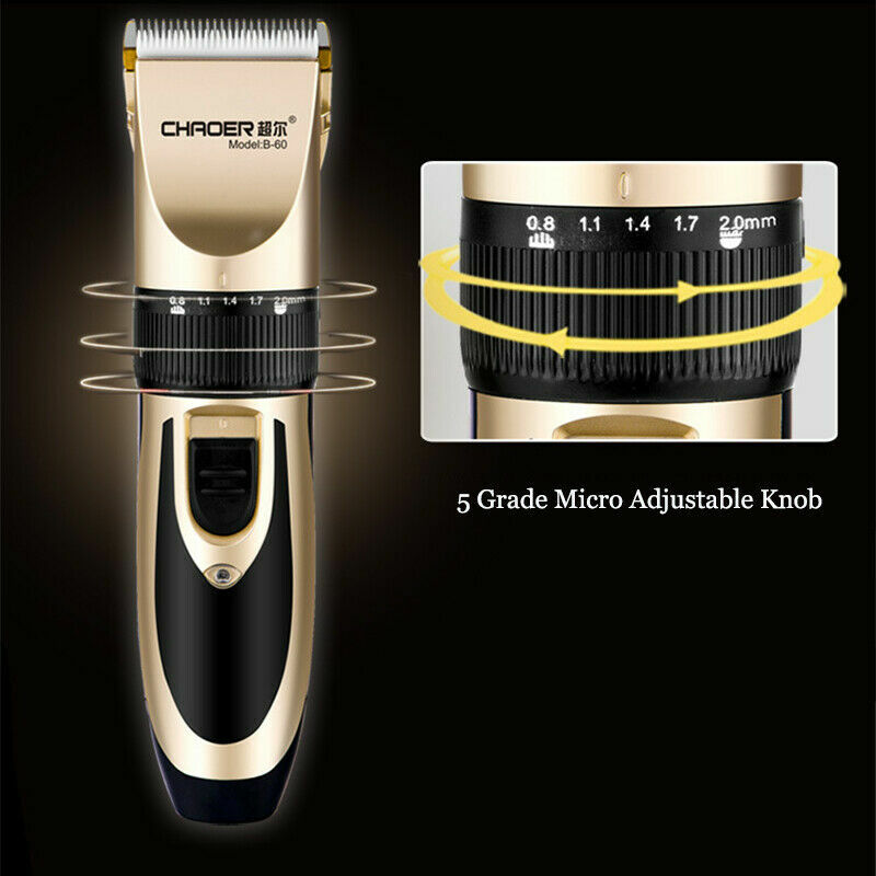 Rechargeable Electric Hair Clipper & Beard Trimmer Men Grooming Kit