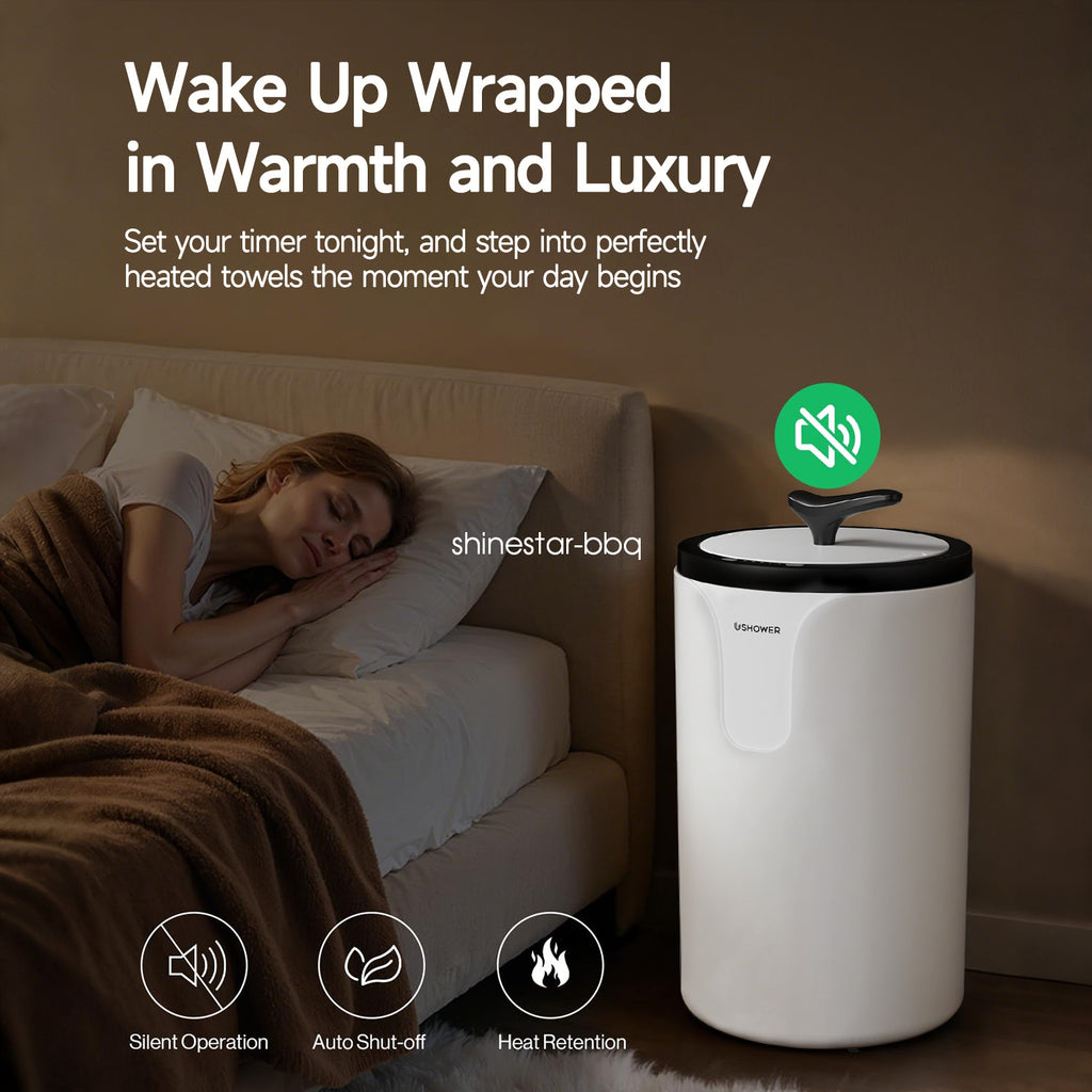 20L Towel Warmer Bucket - Auto Shut-Off Spa Bathroom Heater for 2 Towels