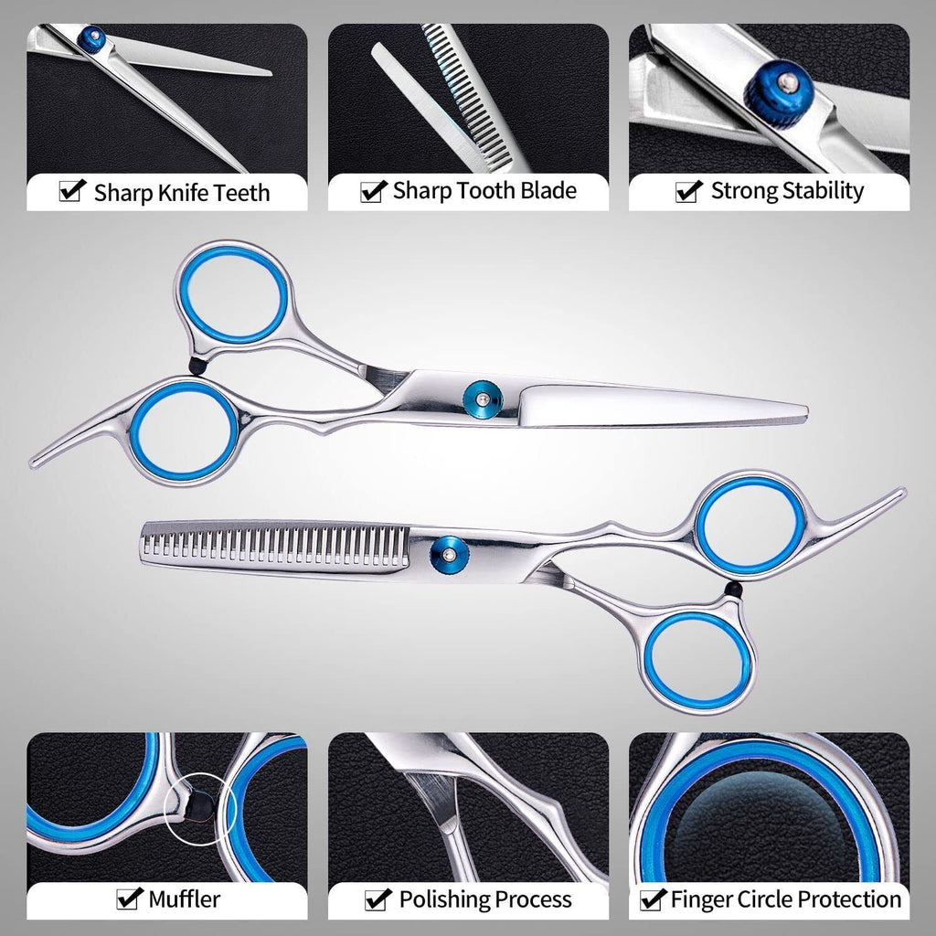 Professional Hair Cutting Thinning Scissors Set for Barbers & Salons