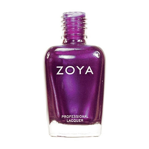 Hope Zoya Nail Polish - Medium Violet Purple with Frosted Blue Silver Shimmer 0.5 fl oz
