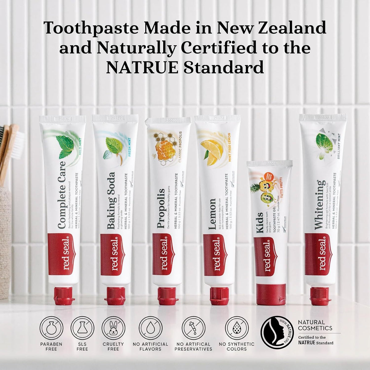 Fluoride-Free Herbal Baking Soda Toothpaste - Vegan & Natural Oral Care