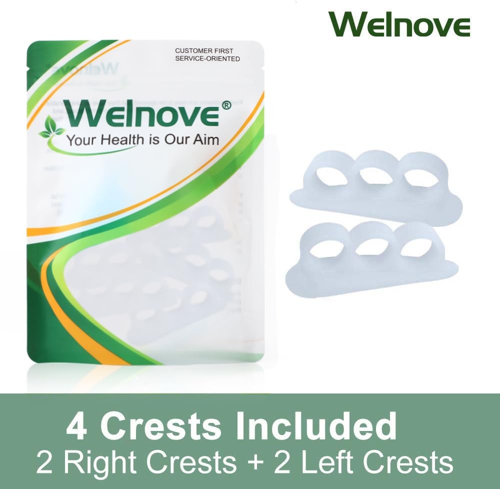Gel Toe Support Pads 4 Pack - Hammer Toe Correctors & Cushion Relief