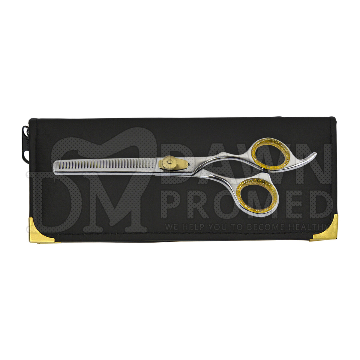Professional Hair Thinning Scissors 6.5 Inch with Gold Tension Screw - German Steel