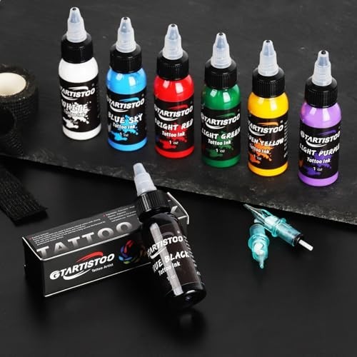 Professional Black Tattoo Ink 1oz (30ml) - Fast-Flowing, Deep Solid Black