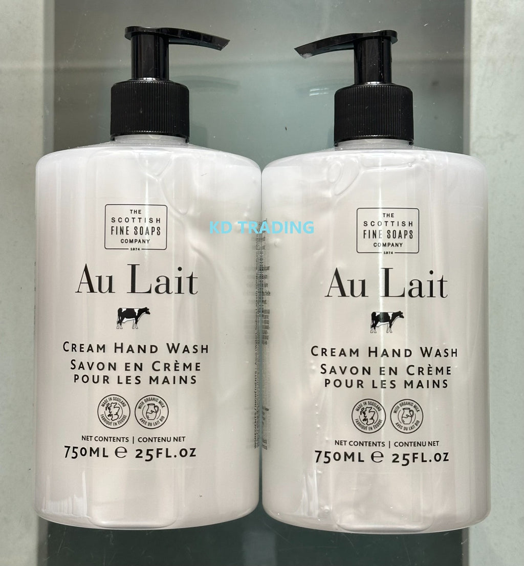 Hand Wash with Aloe Milk - Scottish Fine Soaps Au Lait Signature 2-Pack