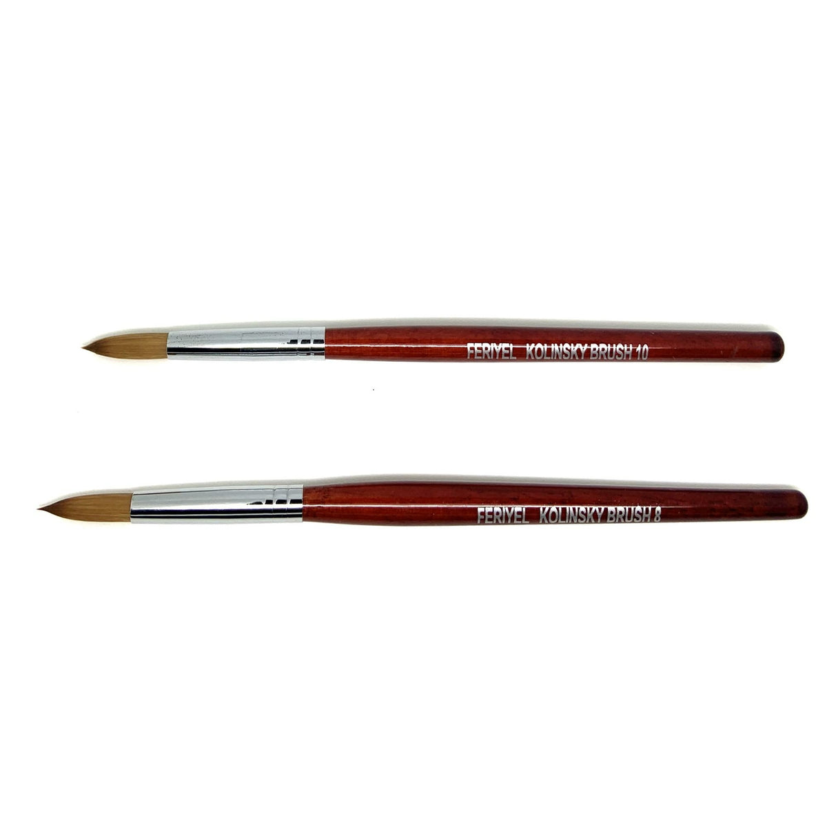 Kolinsky Acrylic Nail Brush Size 8-10 - Professional Nail Art Tool