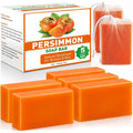 Natural Persimmon Soap Bars 80g Pack - Gentle, Hydrating Full-Body Cleanser