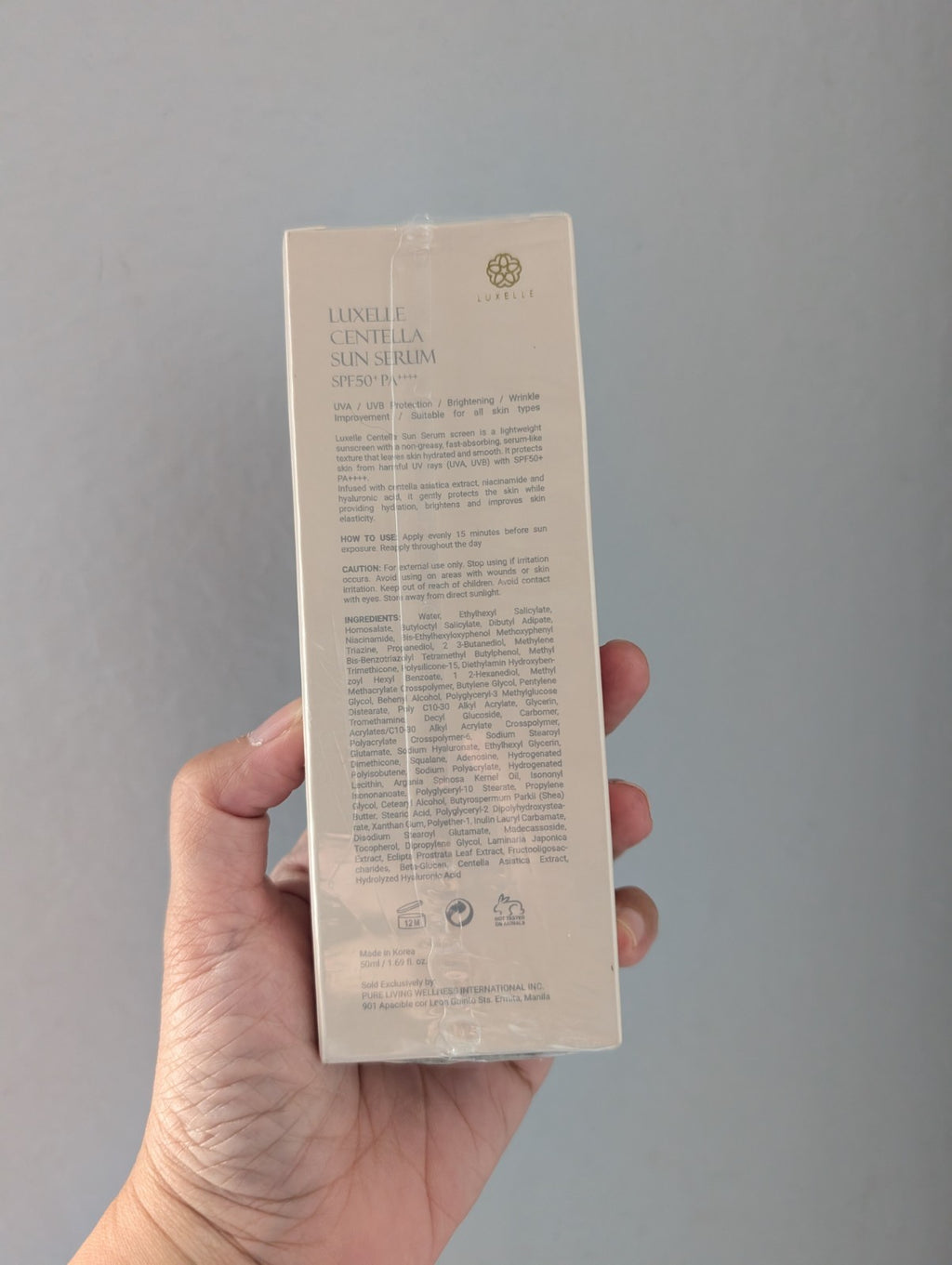 SPF 50 PA++++ Centella Sun Serum for Face - Hydrating & Anti-Aging 50ml