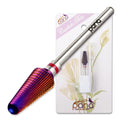 Nail Drill Bit Tornado Shaped Carbide 3/32 Inch Purple Fine to Extra Coarse