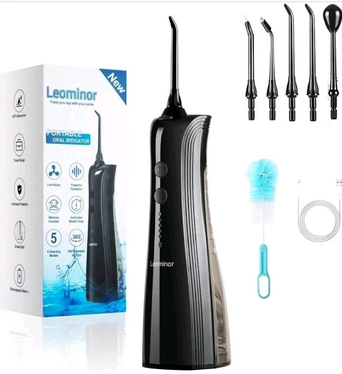 Cordless Water Flosser - 5 Modes Portable Oral Irrigator for Deep Dental Cleaning