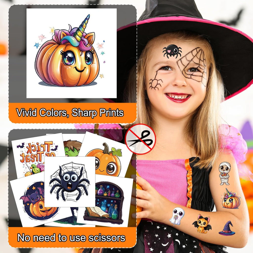 Halloween Temporary Tattoos for Kids – 160 Designs by JCFIRE