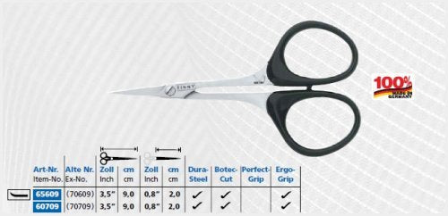 3.5-Inch Curved Cuticle Scissors - Precision Nail & Embroidery Tools