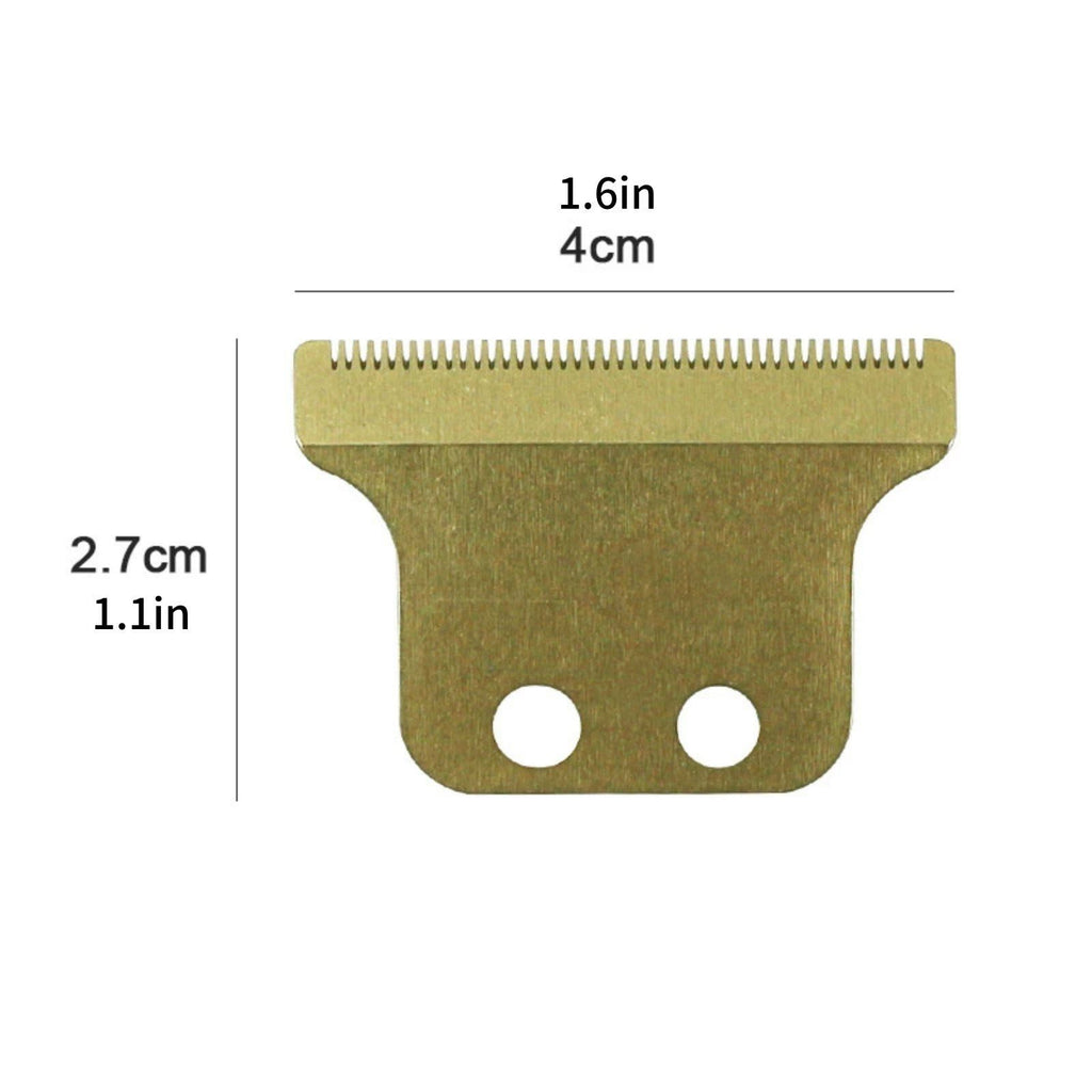 Gold Wide Blade Replacement Trimmer Blade for Wahl Detailer - Professional Use