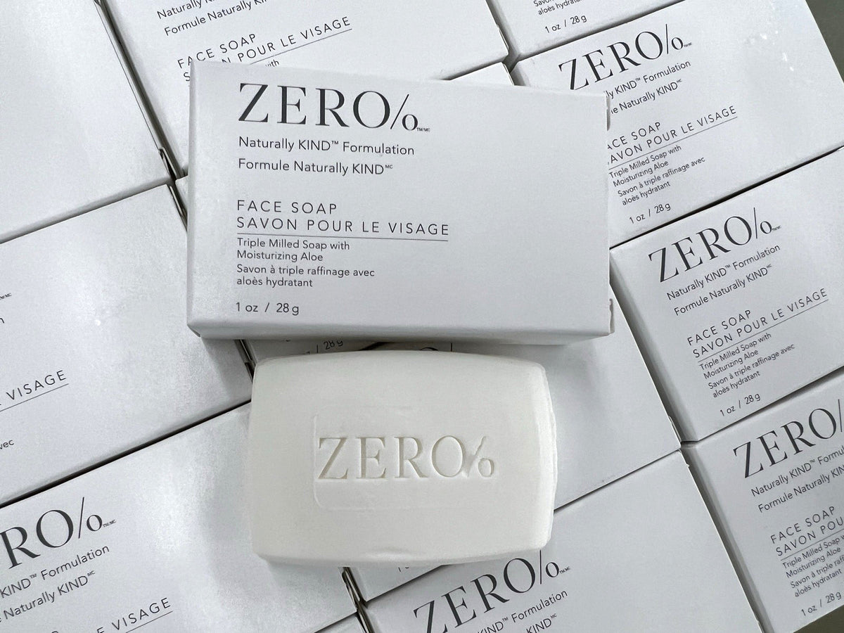 Lot of 50 Zero% Face Soap Bars - Travel Size Natural Skin Care