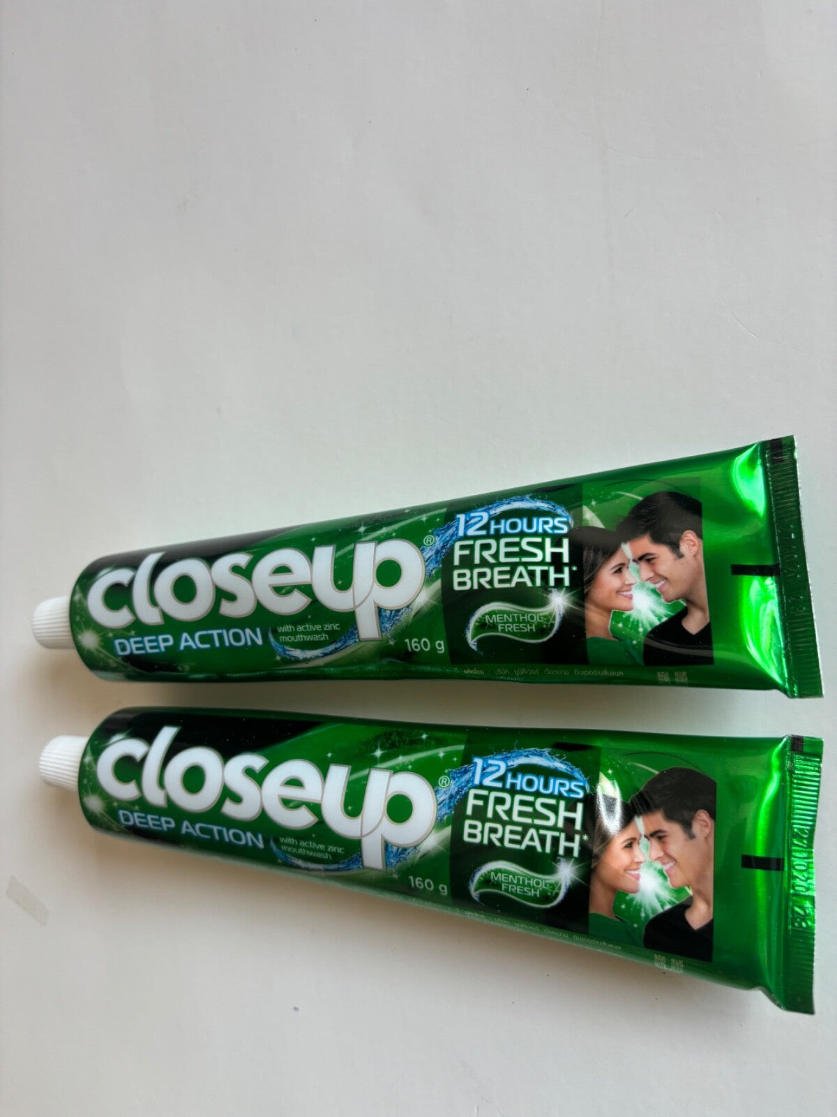 Deep Action Zinc Mouthwash Toothpaste 160g - 2 Tubes, Fresh Breath