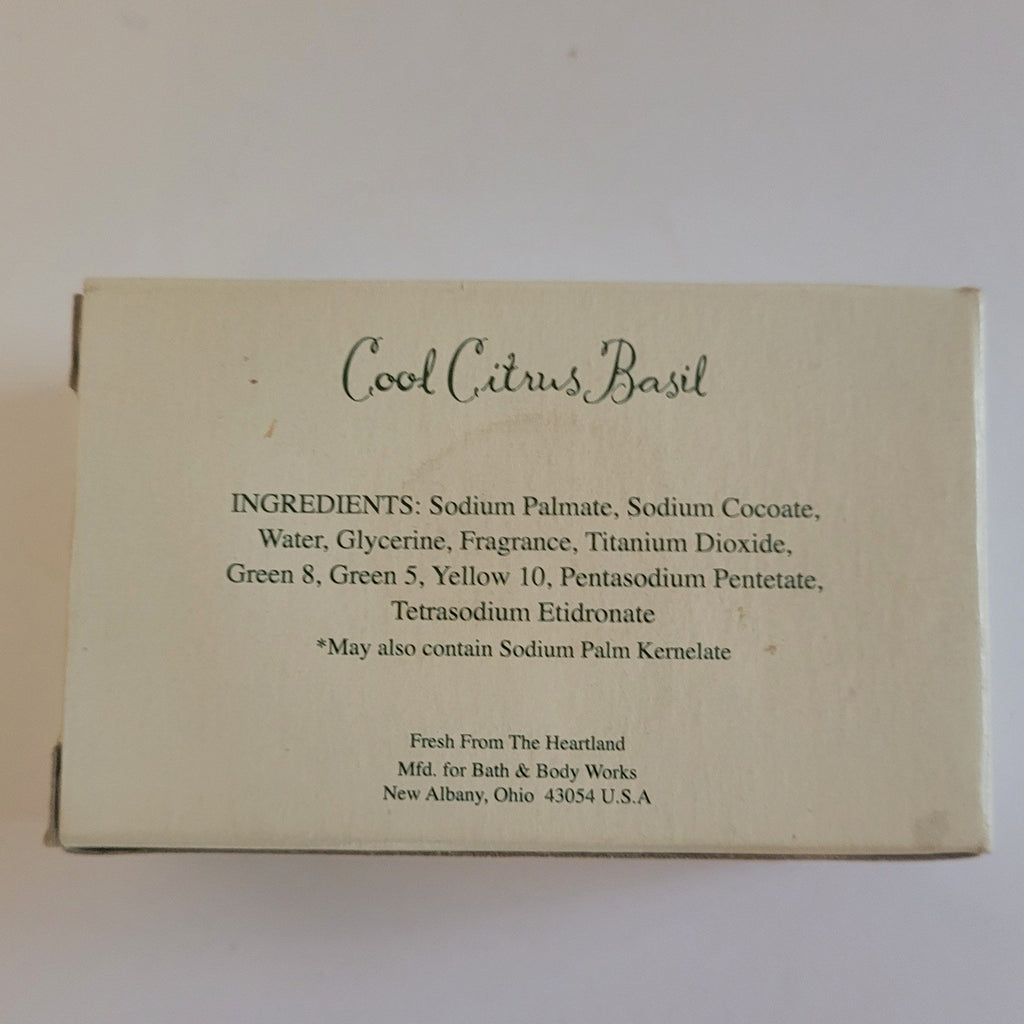 Moisturizing Bath & Body Cleansing Bar with Citrus Basil Scent - 2 Oz