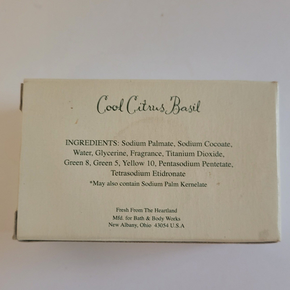 Moisturizing Bath & Body Cleansing Bar with Citrus Basil Scent - 2 Oz