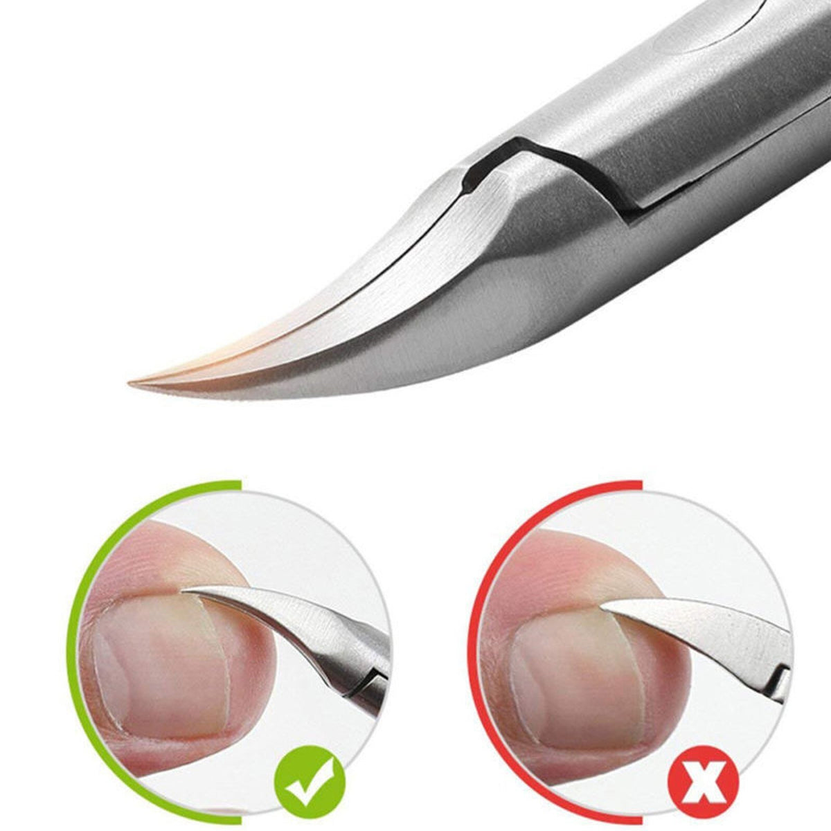 Stainless Steel Toenail Clipper for Thick Nails - Ingrown Toe Cutter