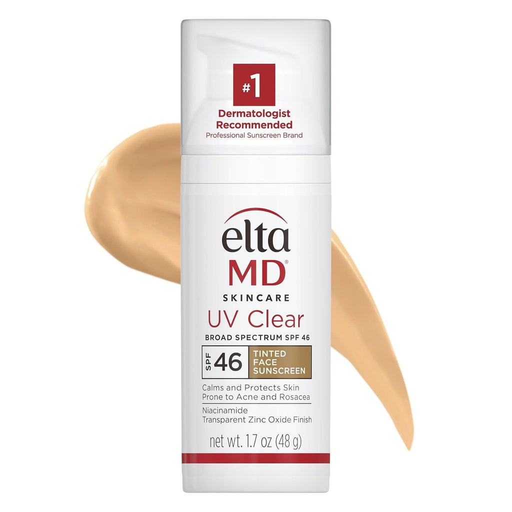 EltaMD SPF 46 Tinted Facial Sunscreen - Broad Spectrum, Acne & Rosacea Safe 1.7oz