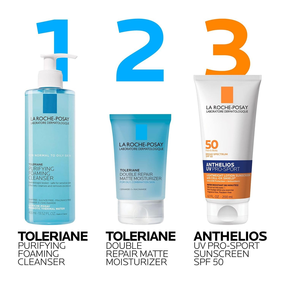 SPF 50 Water-Resistant Sunscreen for Face & Body - Long-Lasting UV Protection