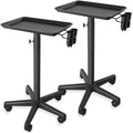 Salon Aluminum Trolley Instrument Cart Set with Removable Tray and Adjustable Height