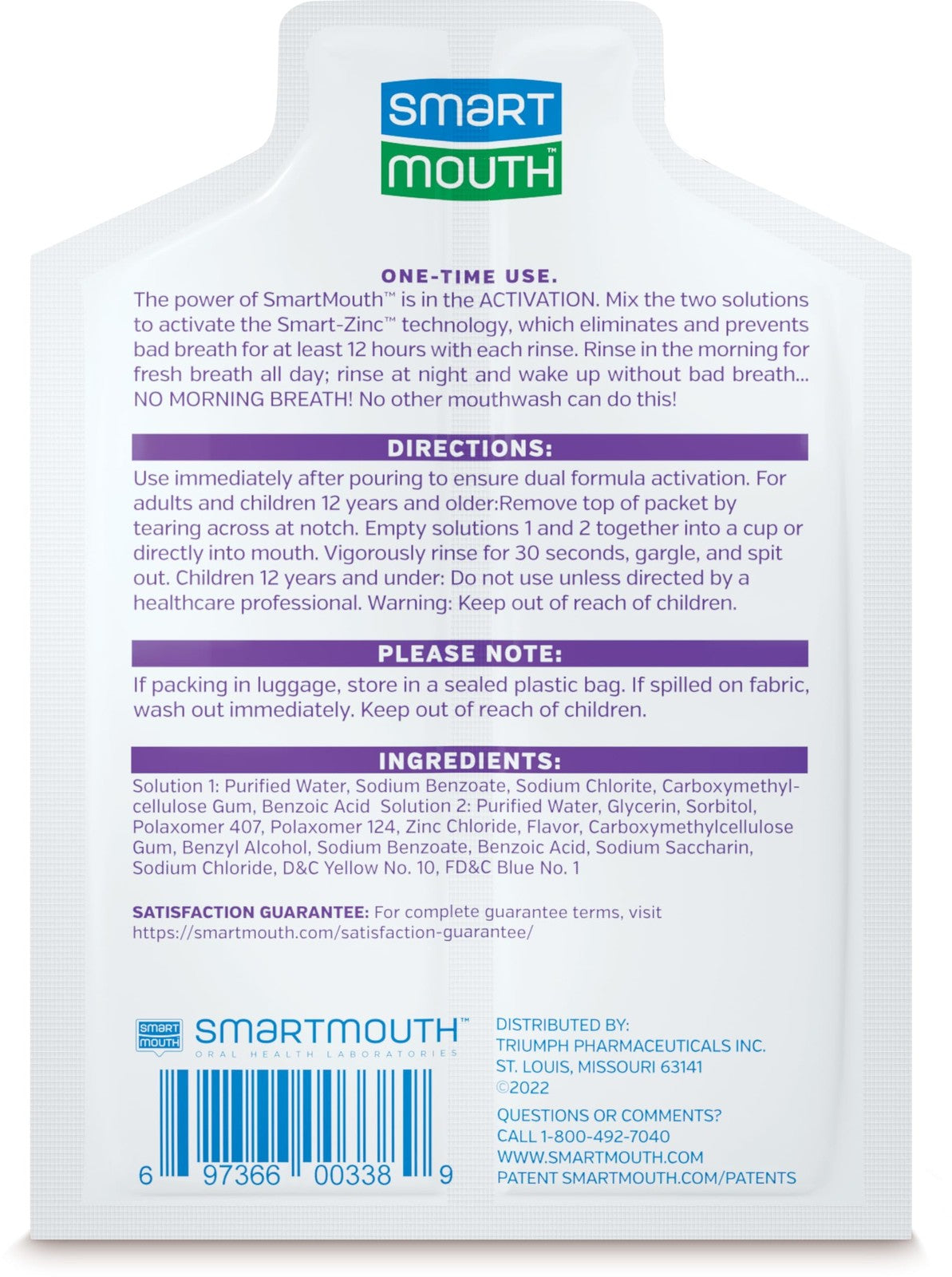 Travel Mouthwash Pack for Dry Mouth Relief - Moisturizing Oral Care
