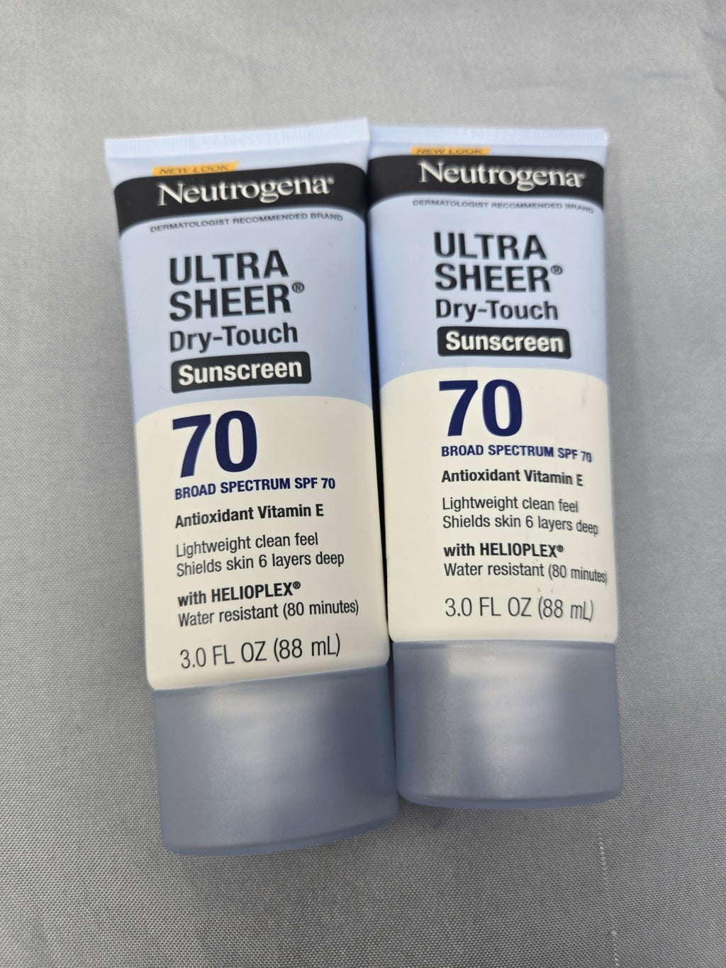 Neutrogena Ultra Sheer SPF 70 Sunscreen Lotion - 3 oz Pack of 2