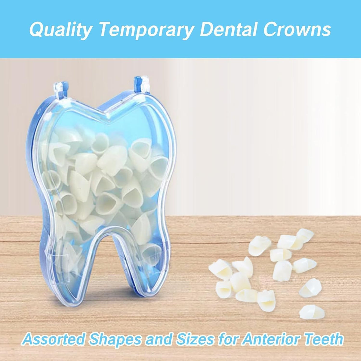 Dental Temporary Crown Kit - Mixed Sizes for Broken Tooth Restoration