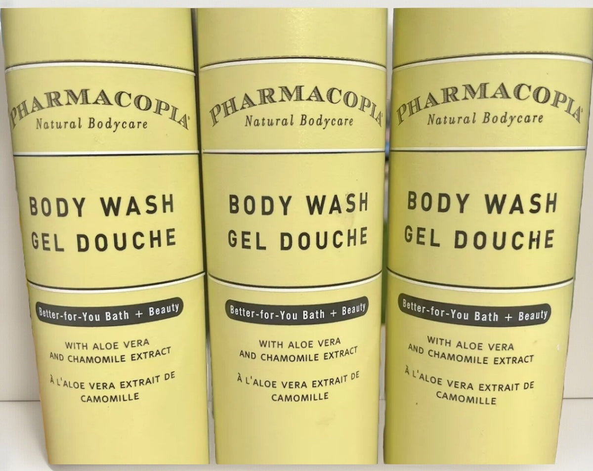 3-Pack Natural Aloe Vera and Chamomile Body Wash - 12.17 oz Each