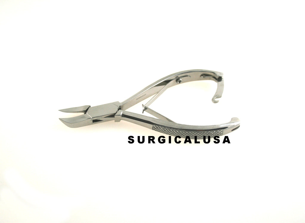12 Podiatrist-Grade Toenail Nippers 5.5-Inch Concave Jaws Surgical Tools