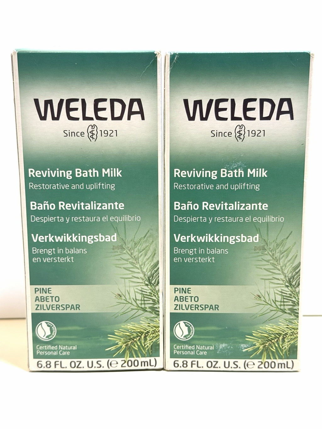 Weleda Pine Reviving Bath Milk Set - Natural Aromatherapy for Relaxation