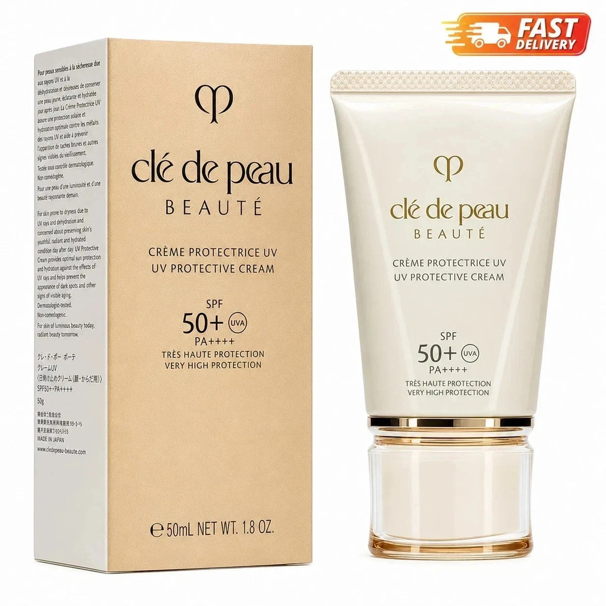 Broad Spectrum SPF 50+ Facial Sunscreen - Hydrating Daily Protective Cream