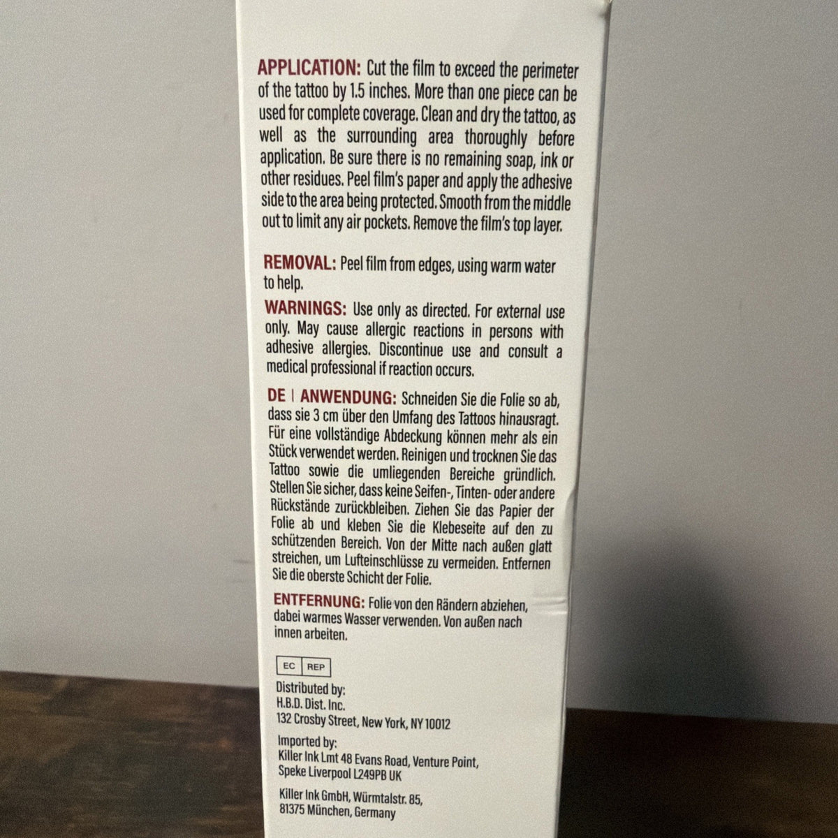 Hustle Butter Professional Tattoo Aftercare Wrap 7.9" x 8.8 yds